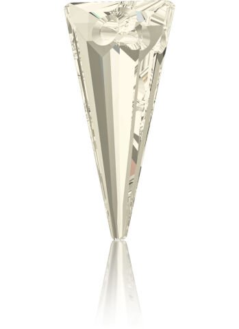 Swarovski 6480 28mm Spike Pendant Crystal Silver Shade (001SSHA) - Duman Kolye Ucu