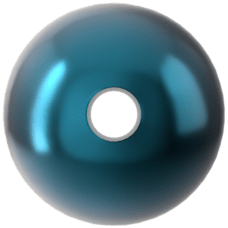 Swarovski 5810 İnci 6mm Crystal Petrol Pearl (001 600) - Petrol Mavisi Renkte İnci Boncuk