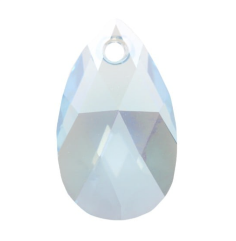 Swarovski 6106 Damla 28mm White Opal (234) - Beyaz Kolye Ucu