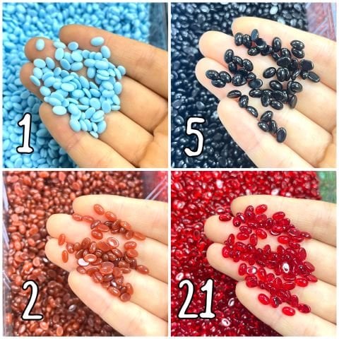 Kapşon Taş 4x6mm Oval - 100 ve 50 Adet - Renk Seçenekleri Mevcuttur