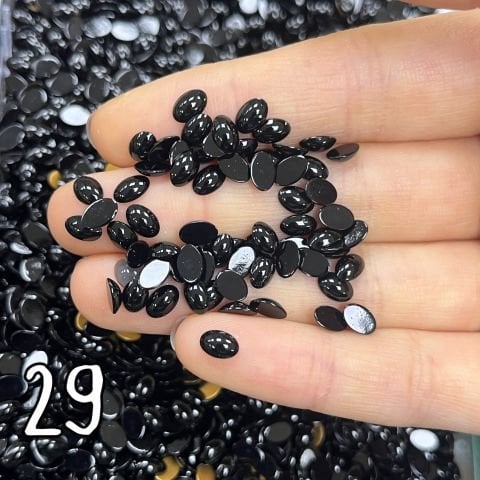 Kapşon Taş 4x6mm Oval - 100 ve 50 Adet - Renk Seçenekleri Mevcuttur