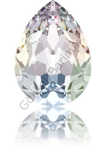 Swarovski 4320 Damla 14x10mm Crystal AB (001AB) Foyalı - Damla Janjan Şekilli Kristal Taş