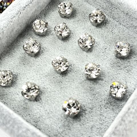 Celestial Beyoğlu SS29 (6mm) Kasalı Kristal Taş - Beyaz Kristal Dikme Taş