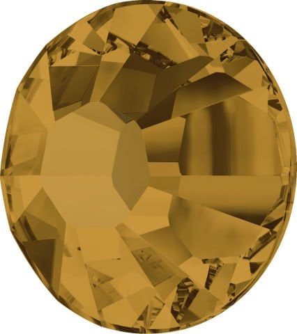 2028 SS12 Topaz (203) Hotfix - Ütüyle Yapışan Sarı Renk Kristal Taş