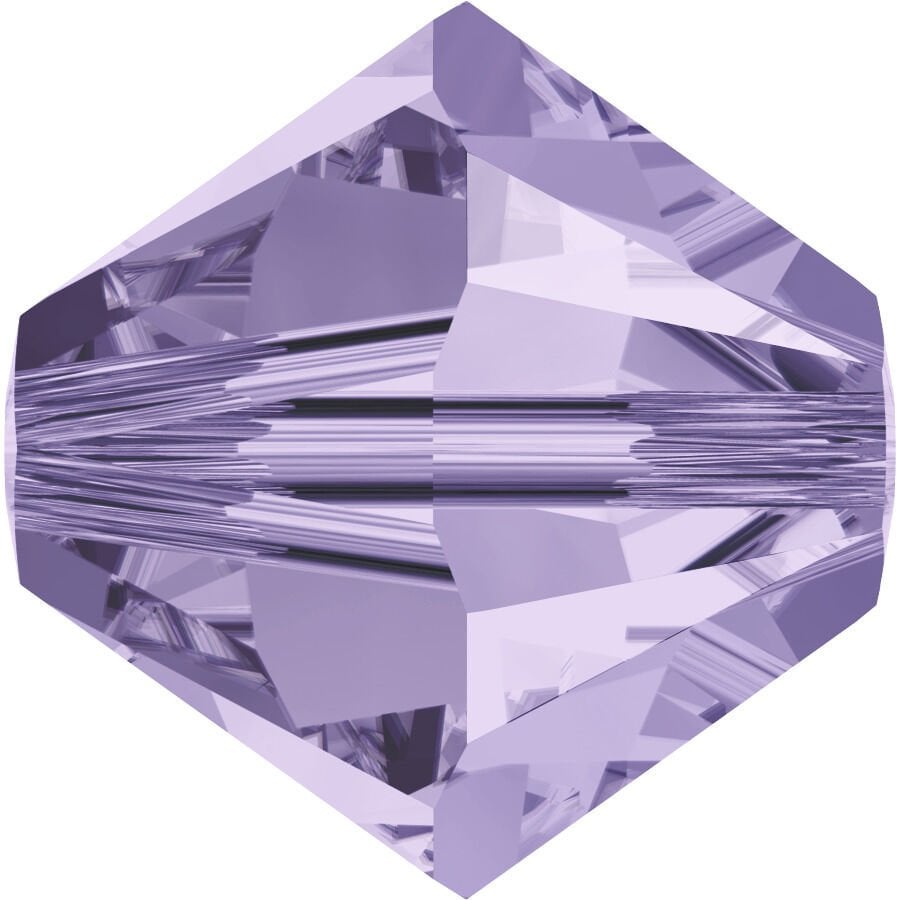 Celestial 4mm Bicone Piramit Boncuk Violet (371) - Açık Lila Renkli Boncuk