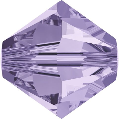 Celestial 4mm Bicone Piramit Boncuk Violet (371) - Açık Lila Renkli Boncuk