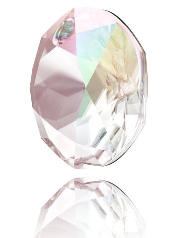 Swarovski 6430 Majestic Yuvarlak 10mm Crystal AB (001AB) - Janjan Çok Kesimli Kolye Ucu