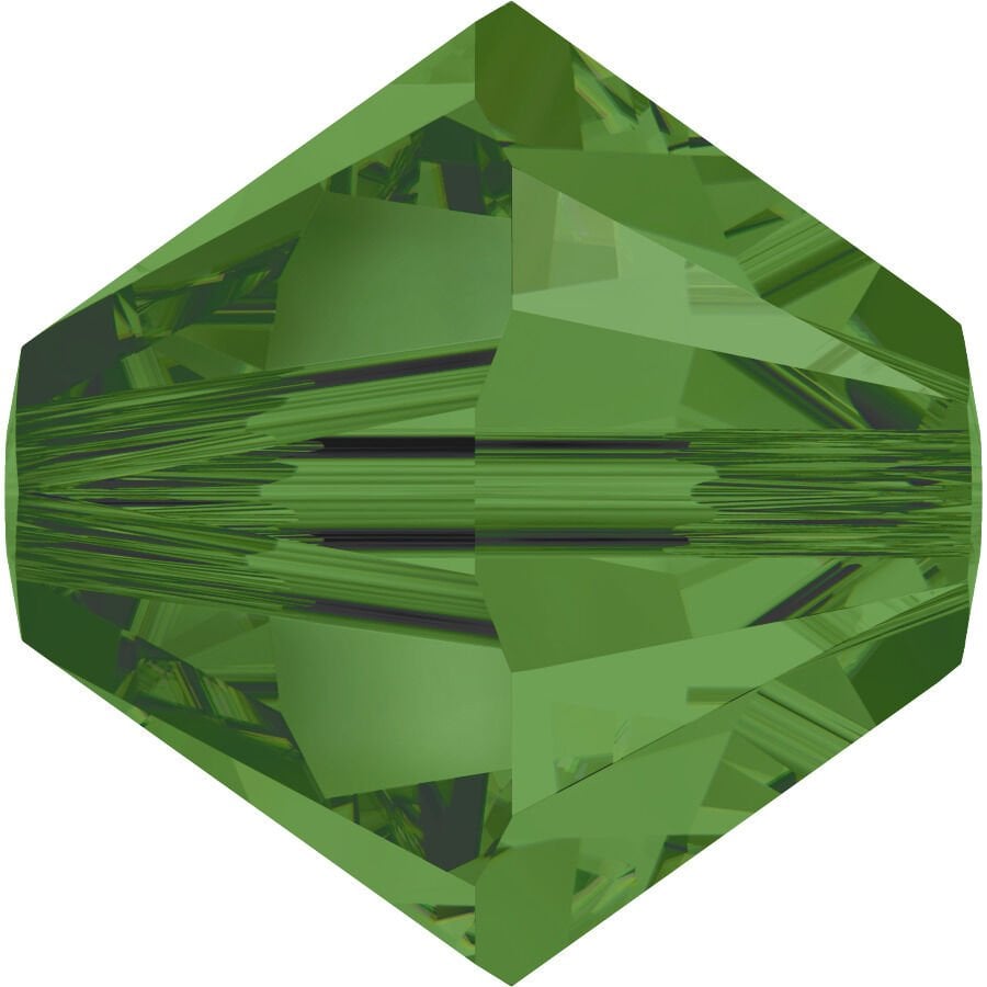 Celestial 4mm Bicone Piramit Boncuk Fern Green (291) - Yeşil Renkli Boncuk