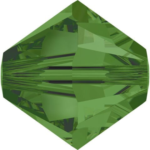 Celestial 4mm Bicone Piramit Boncuk Fern Green (291) - Yeşil Renkli Boncuk