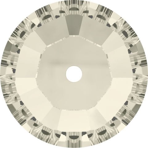 Swarovski 3128 Lochrosen 3mm Crystal Moonlight (001MOL) F - Ortadan Delikli Ayışığı Renkli Dikme Taş