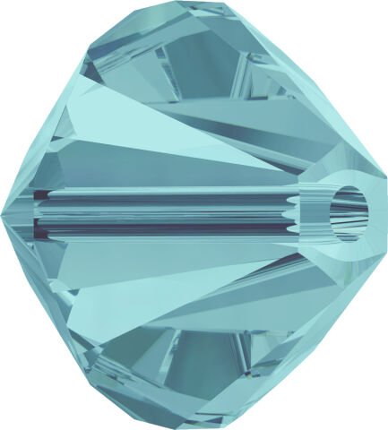 Celestial 4mm Bicone Piramit Boncuk Light Turquoise (263) - Açık Turkuaz Renkli Boncuk