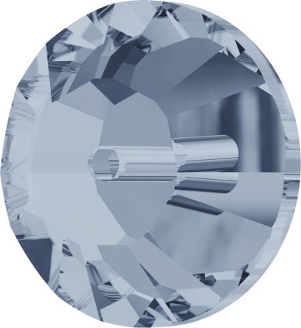 Swarovski 3128 Lochrosen 5mm Crystal Blue Shade (001BLSH) - Şeffaf Mavi Renkli Ortadan Delikli Dikme Taş