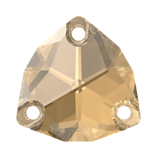 Swarovski 3272 16mm Crystal Golden Shadow (001GSHA) F - Foyalı Altın Renk Dikme Taş - 2-12-24 Adetlik Paketler