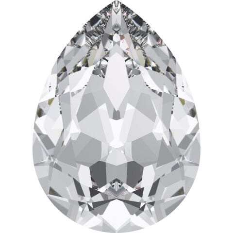 Swarovski 4320 Damla 10x7mm Crystal (001) Foyalı - Damla Şekilli Beyaz Kristal Taş
