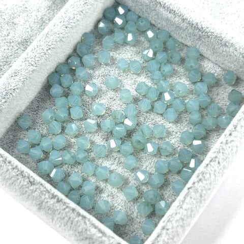 Celestial 4mm Bicone Piramit Boncuk Pacific Opal (390) - Opal Nane Renkli Boncuk