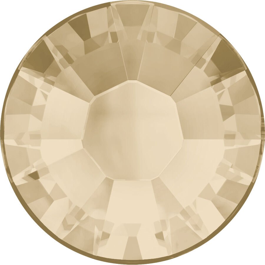 Swarovski 2038 Hotfix SS16 Light Silk (261) - Açık Bej Renginde Kristal Taş