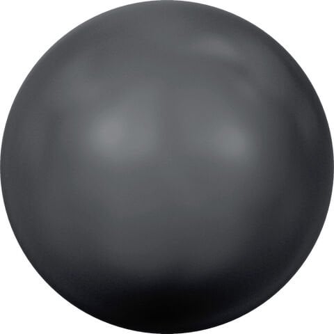 Swarovski 5810 İnci 4mm Crystal Black Pearl (001 298) - Dark Gri Renkte Kristal İnci Boncuk