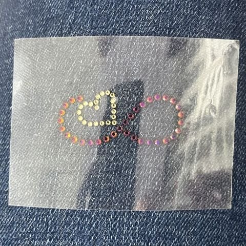 Transfer Folyo Kağıdı - Ütüyle Taş Yapıştırma Transfer Folyosu - 1 Metre