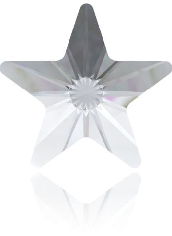 2816 5mm Crystal (001) Hotfix - Yıldız Şekilli Ütüyle Yapışan Beyaz Taş
