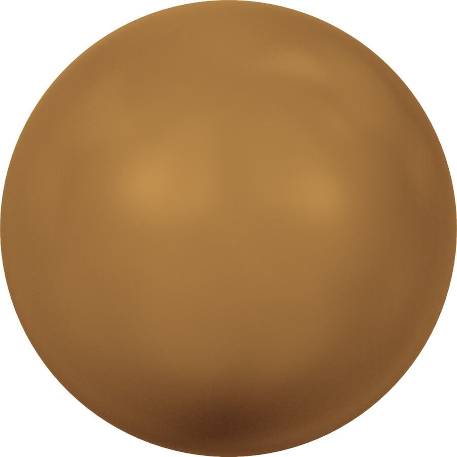 Swarovski 5810 İnci 6mm Crystal Copper Pearl (001 159) - Bakır Renkte Kristal İnci Boncuk