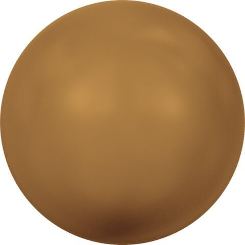 Swarovski 5810 İnci 6mm Crystal Copper Pearl (001 159) - Bakır Renkte Kristal İnci Boncuk