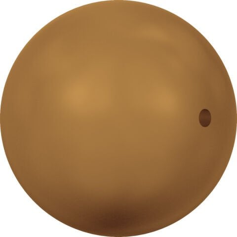 Swarovski 5810 İnci 8mm Crystal Copper Pearl (001 159) - Bronz Renkte Kristal İnci Boncuk