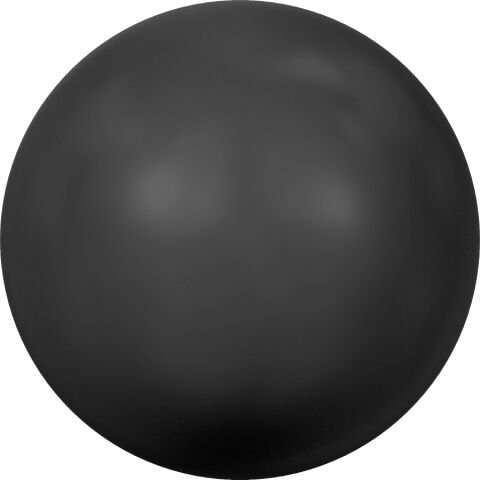 Swarovski 5810 İnci 4mm Crystal Mystic Black Pearl (001 335) - Siyah Renkte Kristal İnci Boncuk