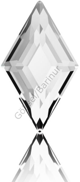 Swarovski 2773 5X3mm Crystal (001) Foyalı - Baklava Şekilli Beyaz Mini Kristal Taş