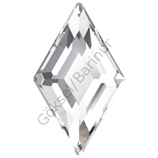 2773 5X3mm Crystal (001) Foyalı - Baklava Şekilli Beyaz Mini Kristal Taş