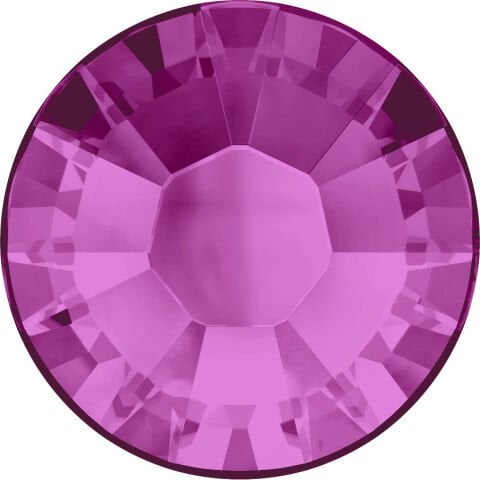 Swarovski 2028 SS30 Fuchsia (502) Hotfix - Ütüyle Yapışan Koyu Pembe Renk Kristal Taş