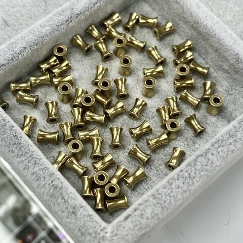Makara Pirinç Metal Boncuk 3mm x 6,5mm - Ham