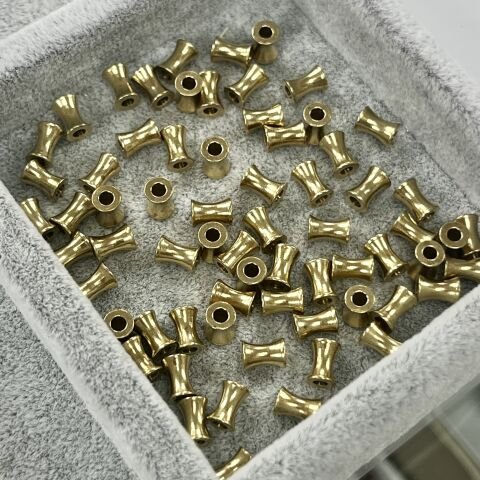 Makara Pirinç Metal Boncuk 3mm x 6,5mm - Ham