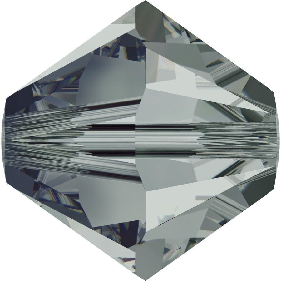 Celestial 4mm Bicone Piramit Boncuk Black Diamond (215) - Füme Renkli Boncuk