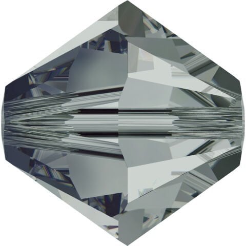 Celestial 4mm Bicone Piramit Boncuk Black Diamond (215) - Füme Renkli Boncuk