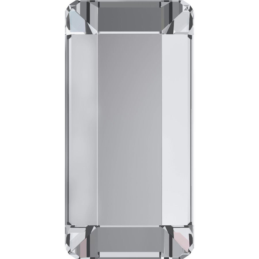 Swarovski 2510 3,7x1,9mm Crystal (001) Foyalı - Dikdörtgen Şekilli Beyaz Altı Düz Mini Kristal Taş