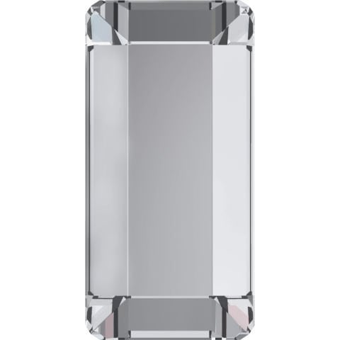 2510 3,7x1,9mm Crystal (001) Foyalı - Dikdörtgen Şekilli Beyaz Altı Düz Mini Kristal Taş