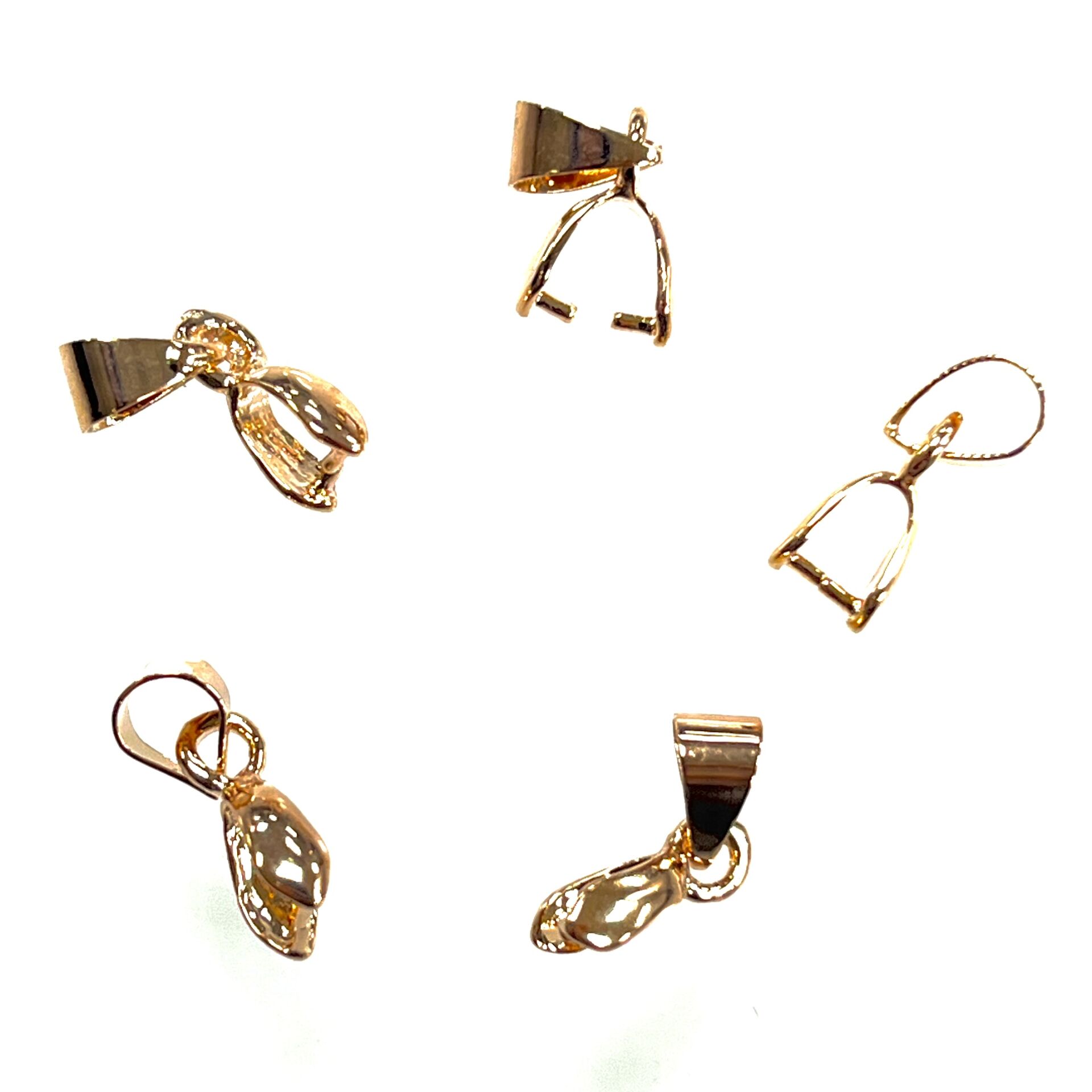 Kolye Ucu Aparatı - Pirinç - Rose Gold  Kaplamalı - Orta boy
