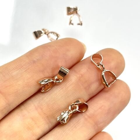 Kolye Ucu Aparatı - Pirinç - Rose Gold  Kaplamalı - Orta boy