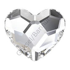 2808 3,6mm Crystal (001) Foyalı - Kalp Altı Düz Mini Kristal Taş