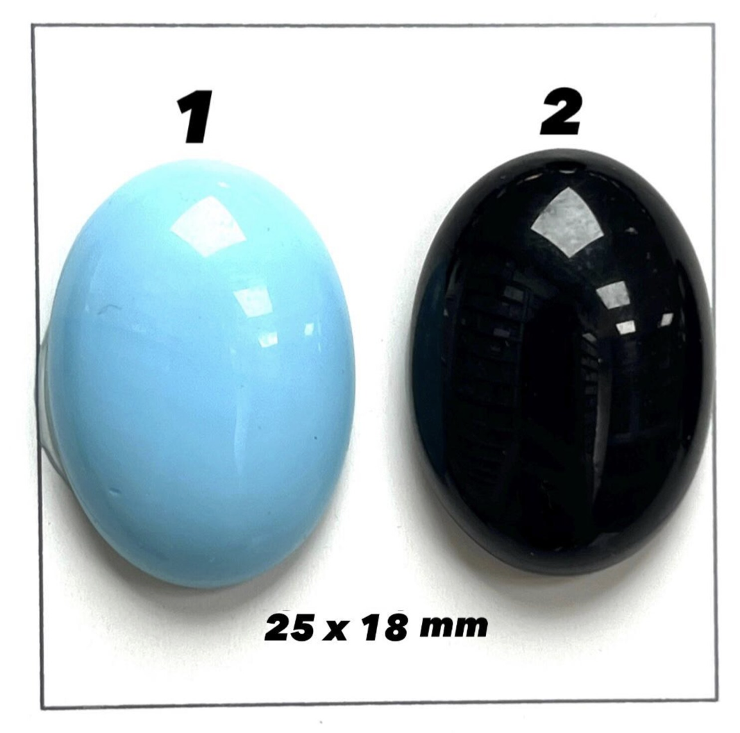 Kapşon Taş 25x18mm Oval - 50 ve 10 Adet - Renk Seçenekleri Mevcuttur