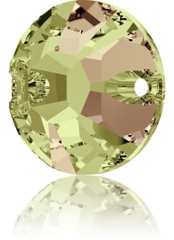 Swarovski 3204 8mm Crystal Luminous Green (001 LUMG) - Işıltılı Açık Yeşil Foyalı Yuvarlak Dikme Taş