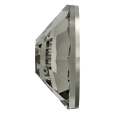 Swarovski 2058 Altı Düz SS7 Black Diamond (215) F - Yuvarlak Füme Renk Kristal Taş