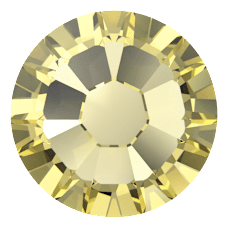Swarovski 2058 Altı Düz SS7 Jonquil F (213) - Yuvarlak Limon Sarısı Kristal Taş