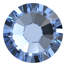 Swarovski 2058 Altı Düz SS7 Light Sapphire F (211) - Yuvarlak Mavi Kristal Taş