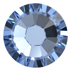Swarovski 2058 Altı Düz SS7 Light Sapphire F (211) - Yuvarlak Mavi Kristal Taş