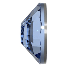 Swarovski 2058 Altı Düz SS7 Light Sapphire F (211) - Yuvarlak Mavi Kristal Taş