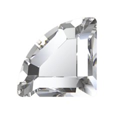 Swarovski 2715 3mm Crystal (001) Foyalı - Geometrik Şekilli Altı Düz Mini Kristal Taş