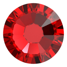 Swarovski 2058 Altı Düz SS9 Light Siam (227) F - Yuvarlak Kırmızı Kristal Taş