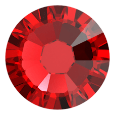 Swarovski 2058 Altı Düz SS9 Light Siam (227) F - Yuvarlak Kırmızı Kristal Taş