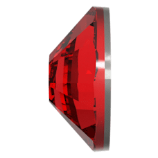 Swarovski 2058 Altı Düz SS9 Light Siam (227) F - Yuvarlak Kırmızı Kristal Taş